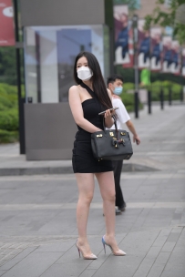 【精选街拍】Vol.2434 黑色连体包臀裙 [170P-3.56GB]